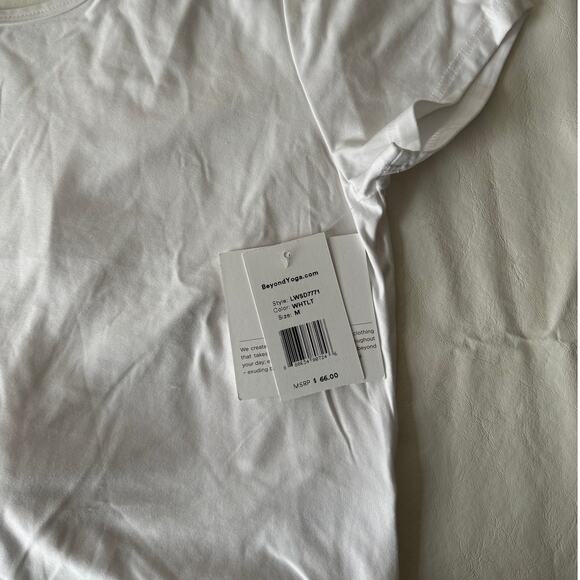 Beyond Yoga Featherweight Twist Out Tee in White Size M - Picture 6 of 10